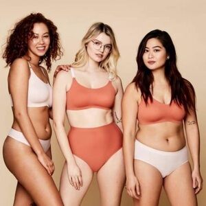 Knix Evolution Reversible Seamless Unpadded Wireless Bra Size 6